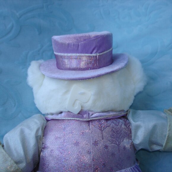 💜 2004 DanDee Easter Keepsake Teddy Bear Toy Stuffed Animal Lavender Purple Tux - Picture 9 of 11